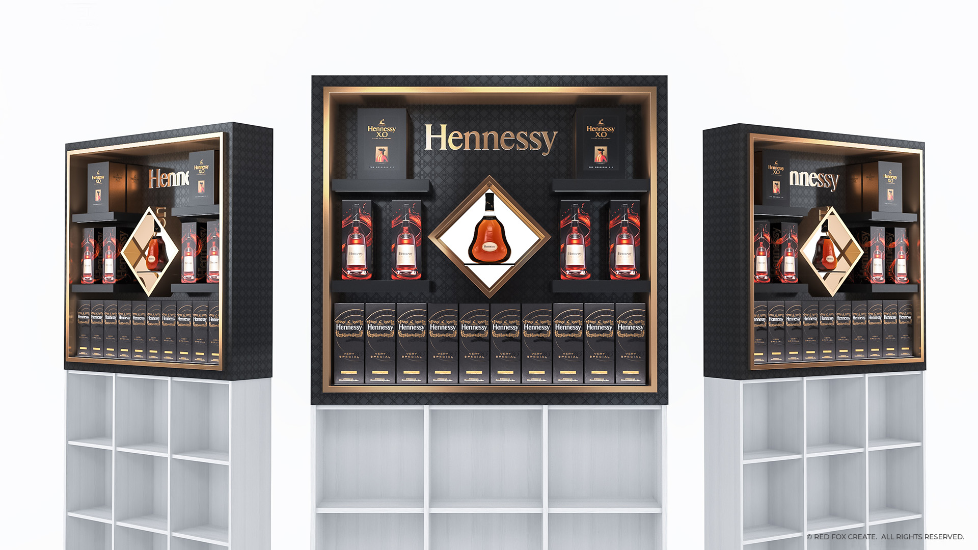 Hennessy Shelf in Shelf Display