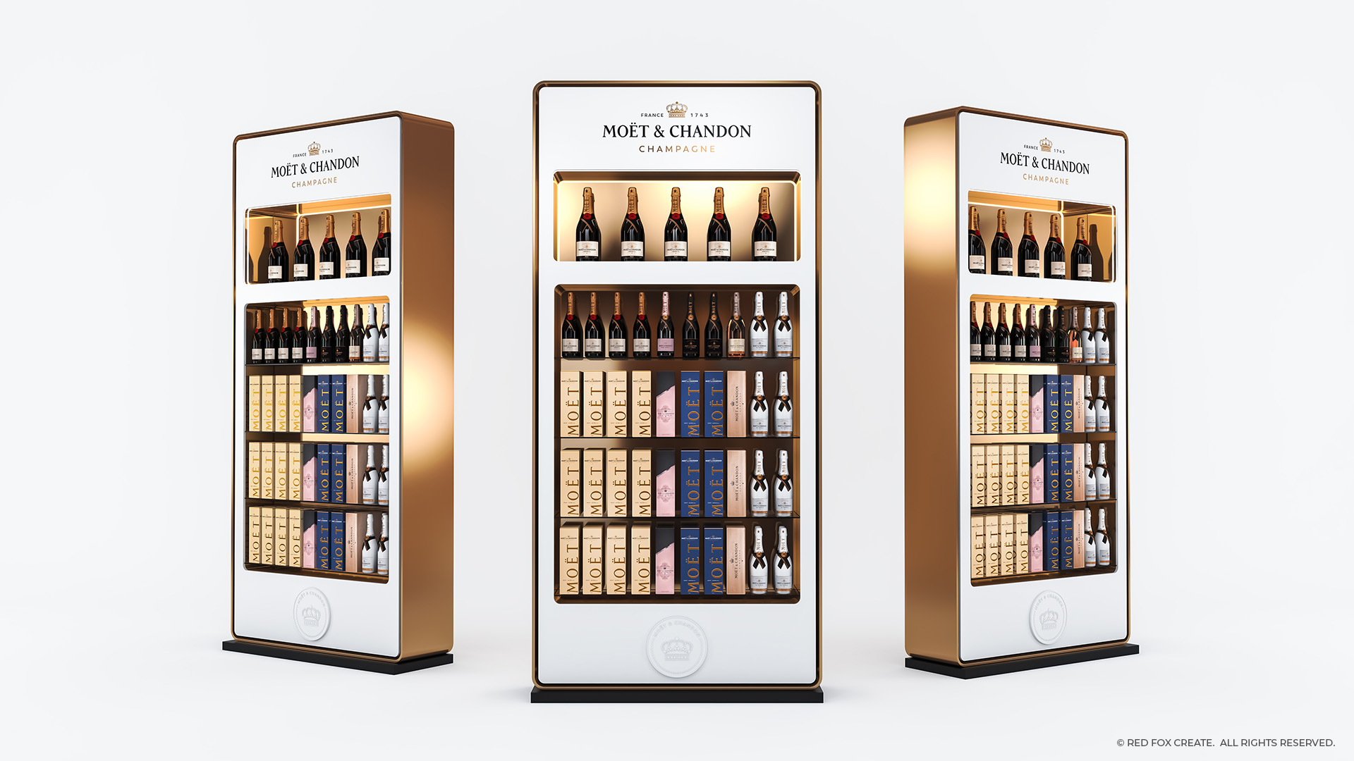Red Fox Create - Moët & Chandon Medium Permanent Display Unit