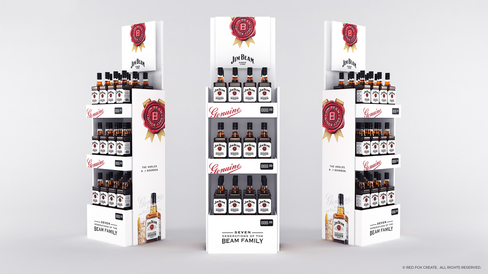 Jim Beam Free Standing Units