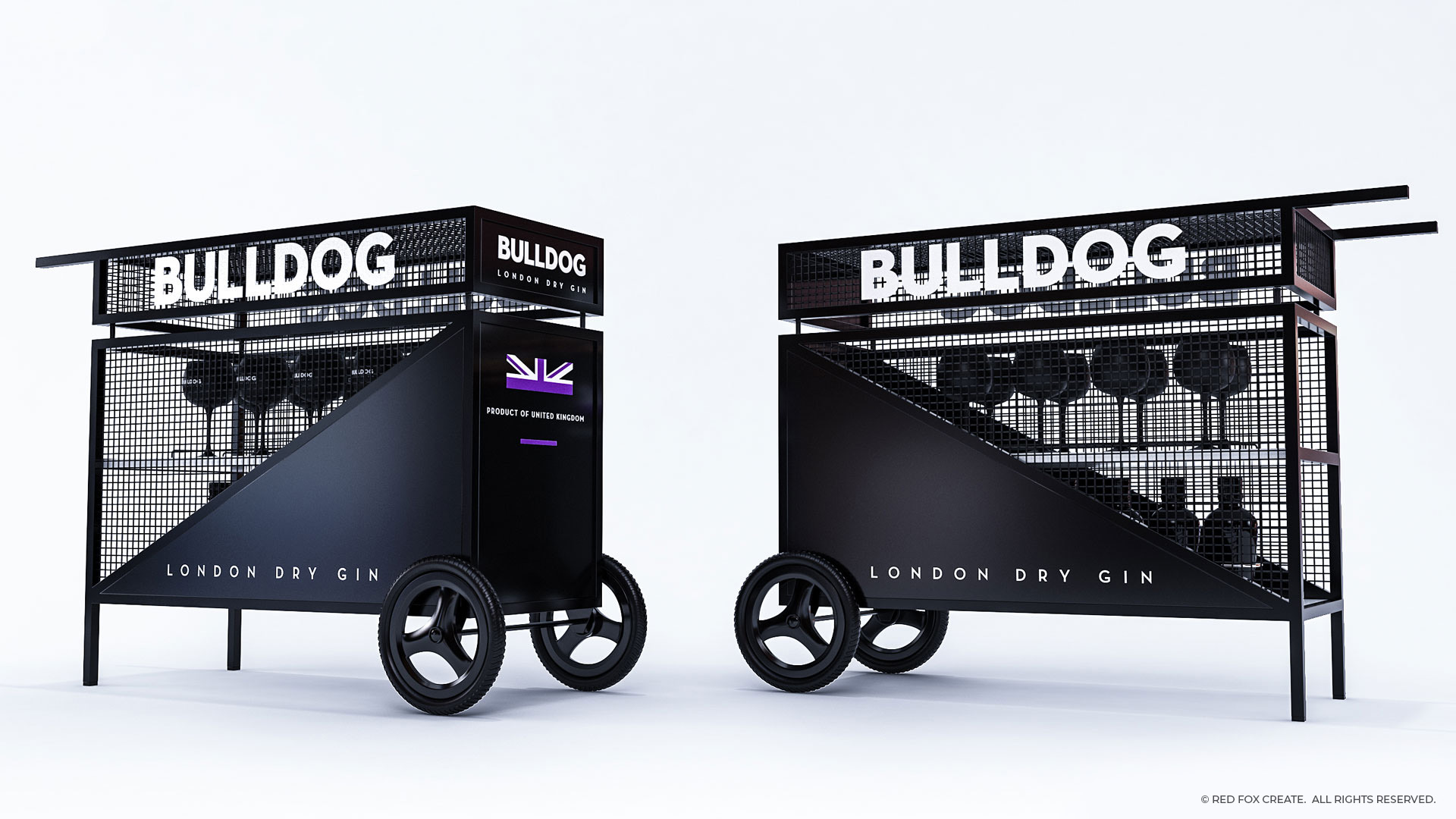 Bulldog Gin Perfect Serve Drinks Trolley