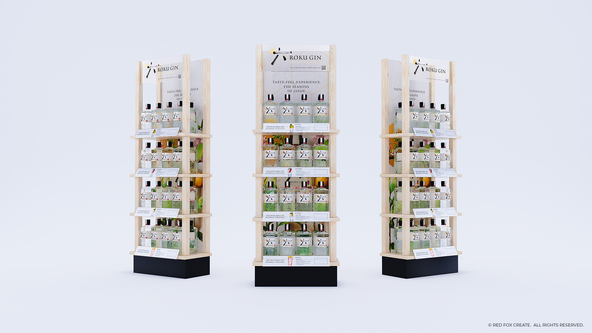 Roku Gin Free Standing Unit