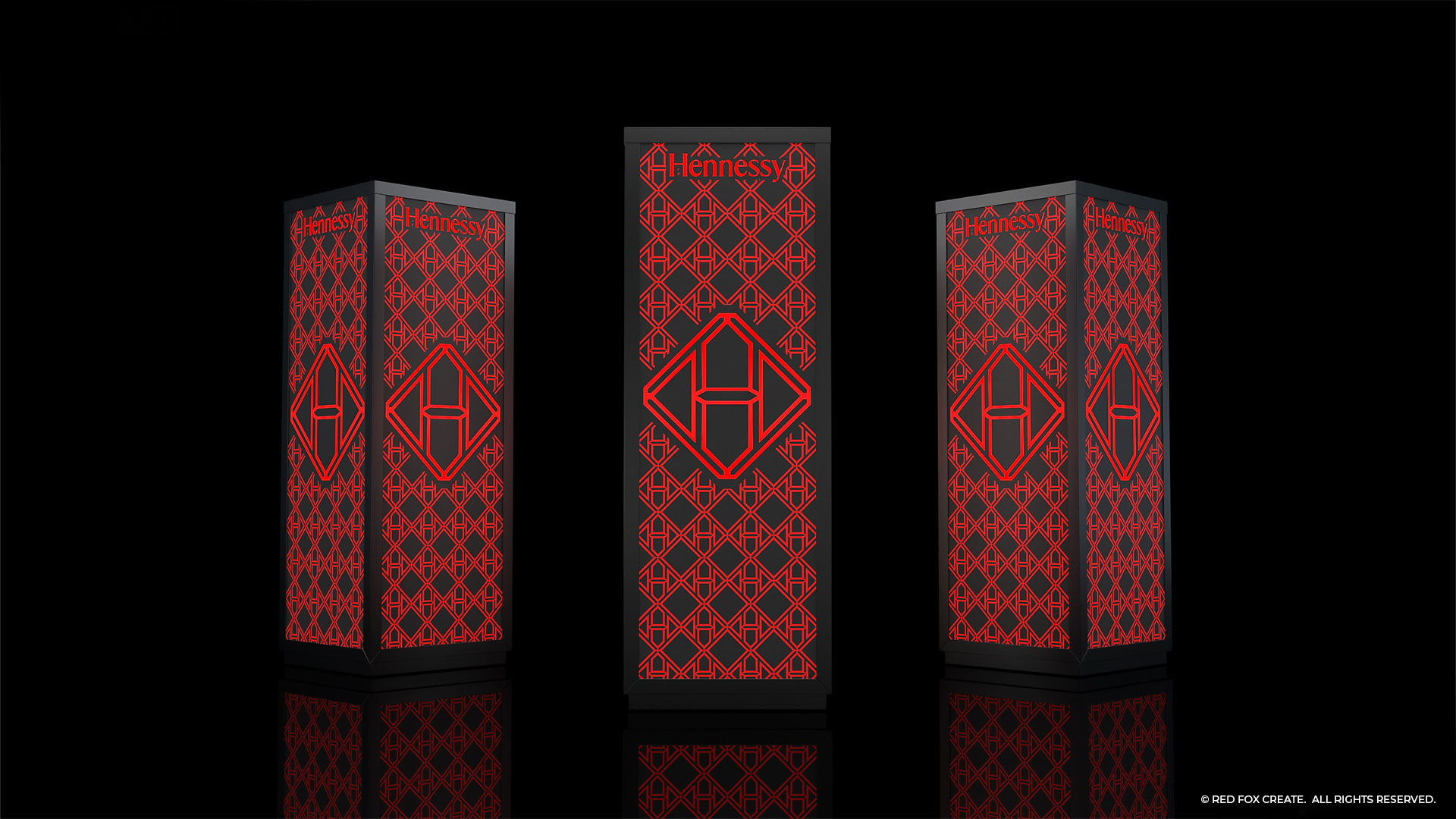 Red Fox Create - Hennessy Illuminated Plinth